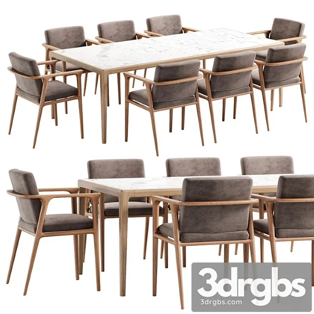 Dining Set 49 3D Model Download