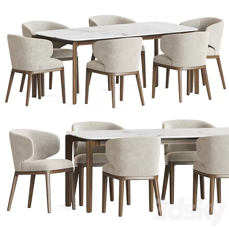 Dining Set 52 3D Model