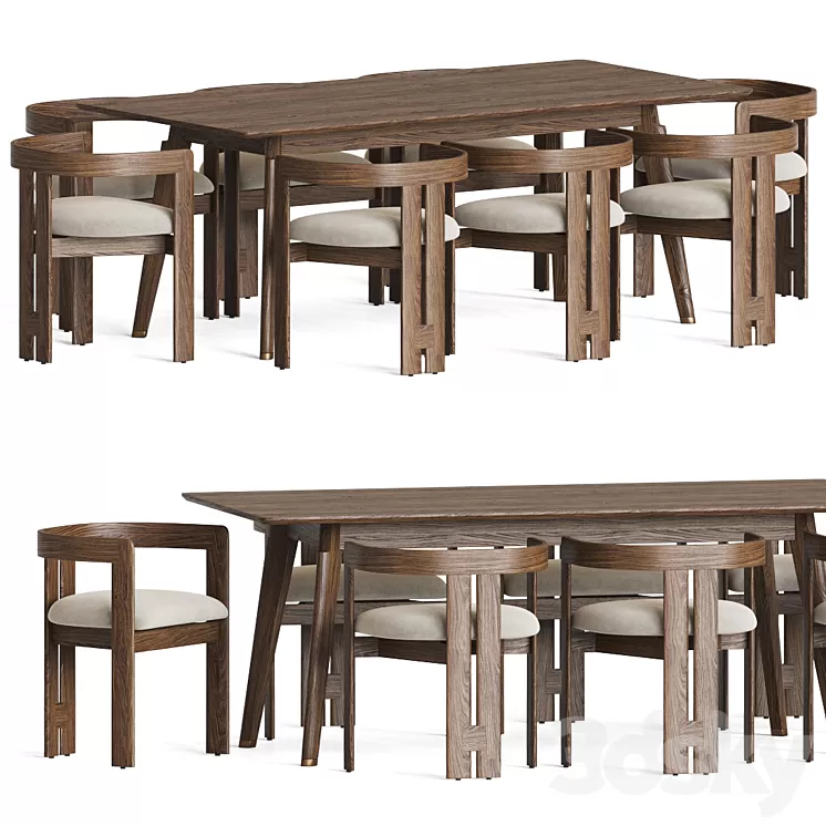 Dining Set 58 3D Model