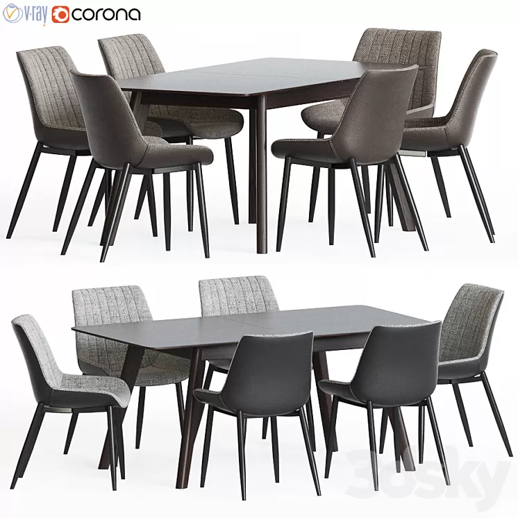 Dining Set 62 3D Model