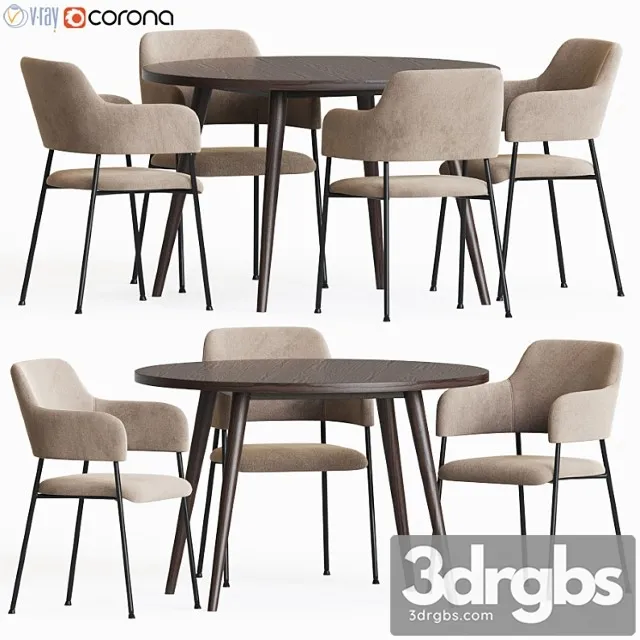 Dining Set 66 3D Model Download