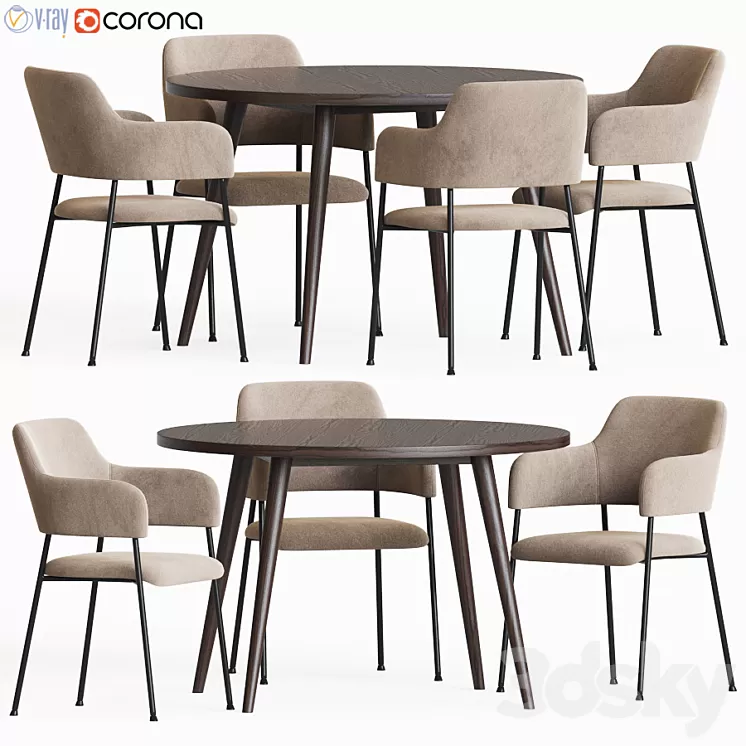 Dining Set 66 3D Model