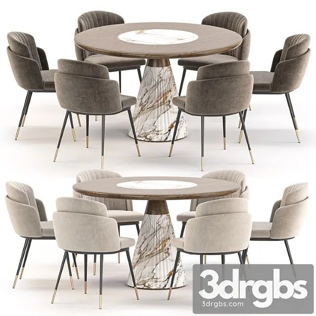 Dining Set 67 8 3D Model Download