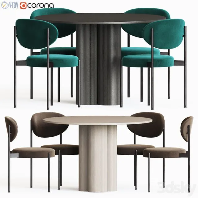 Dining Set 69 3D Model Dining Set 69 3D Model