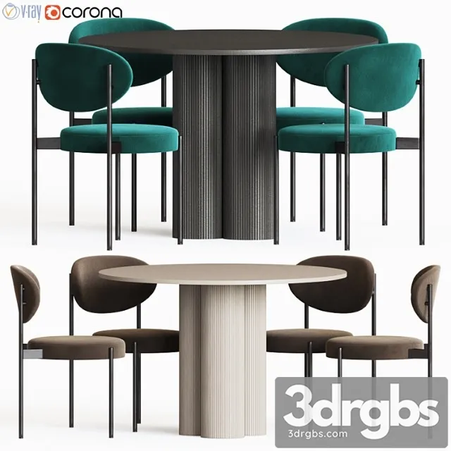 Dining Set 69 3D Model Download