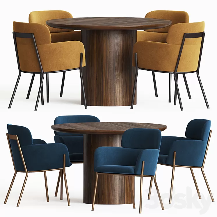 Dining Set 72 3D Model