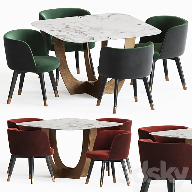 Dining Set 75 3DModel