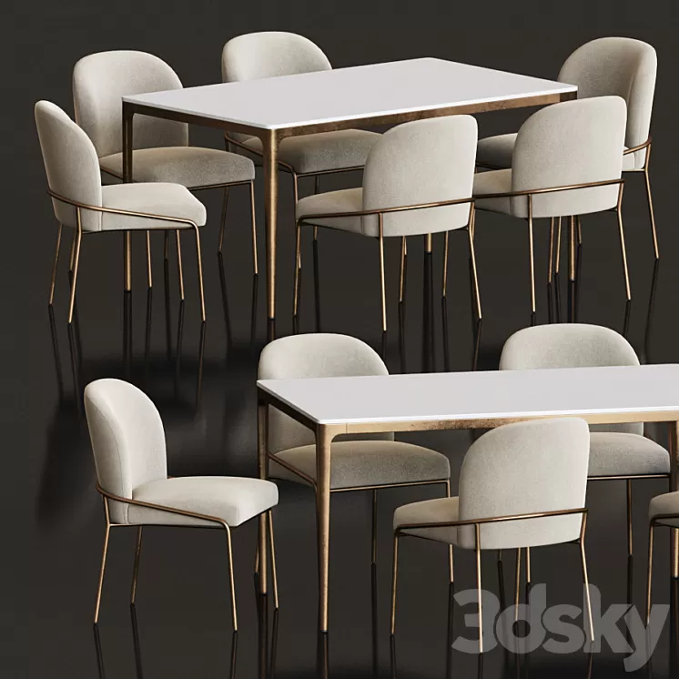Dining Set 83 3D Model