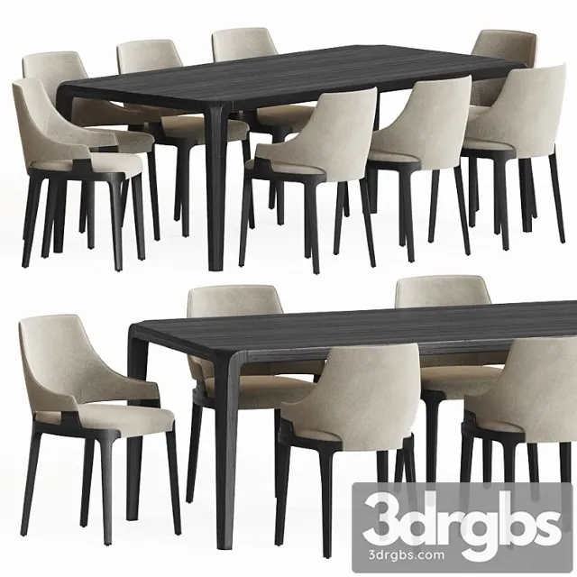 Dining set 84 2 3D Model Download