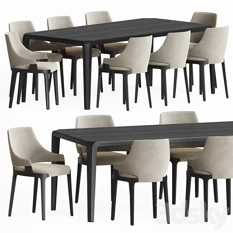 Dining Set 84 3D Model