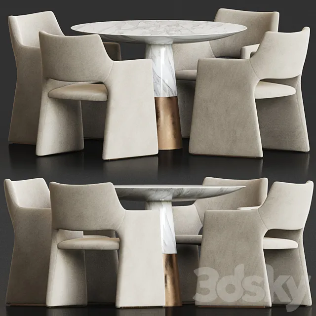 Dining Set 89 3D Model