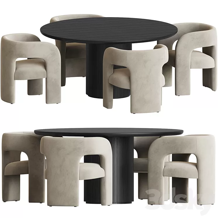 Dining Set 90 3D Model