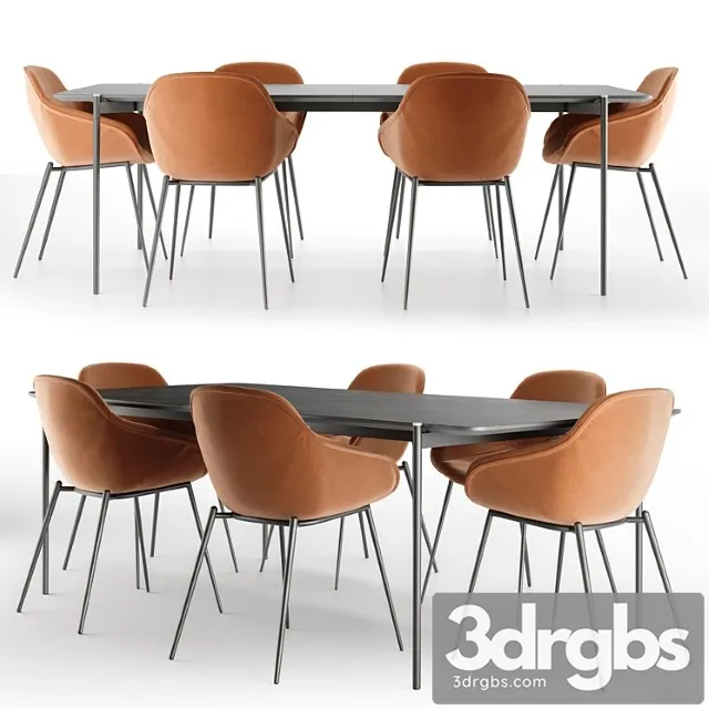 Dining Set BoConcept 3D Model Download