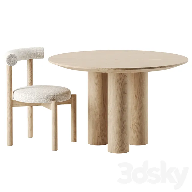 Dining set by Lulu and Georgia 3DModel