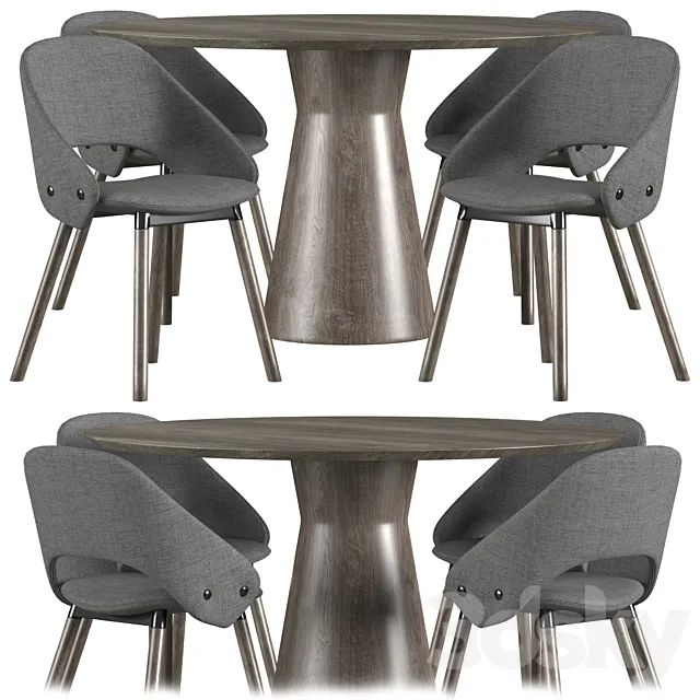 Dining set by Offecct 3DModel Dining set by Offecct 3DModel