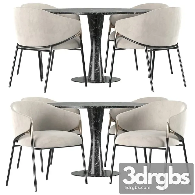 Dining set by segis 2 3D Model Download