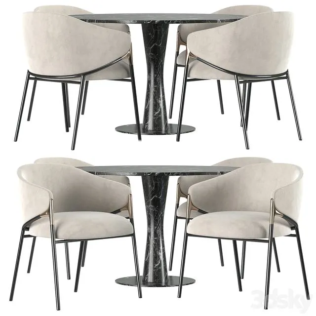 Dining set by Segis 3D Model Dining set by Segis 3D Model