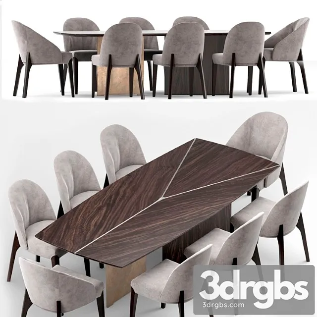 Dining Set Epsilon Arketipo 3D Model Download