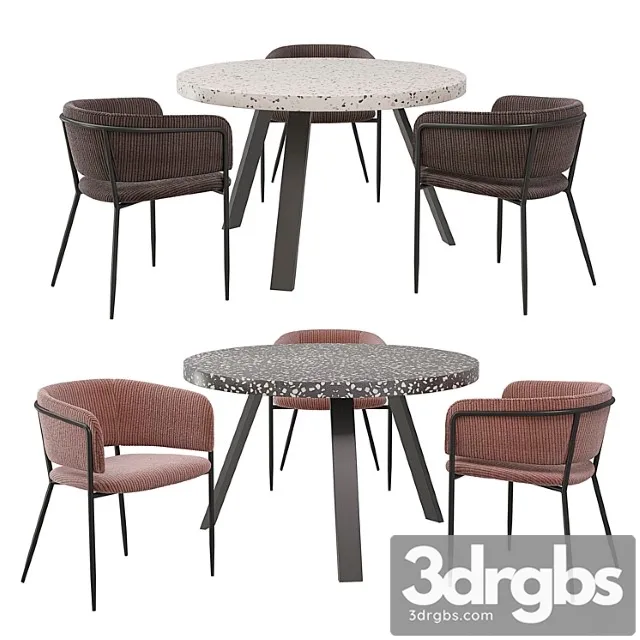 Dining Set Kave Home 3D Model Download
