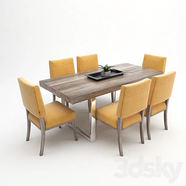 Dining set of Lexington _ Lexington’s dining set 3DModel