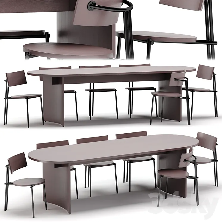 Dining set – Tamo 3D Model Free Download