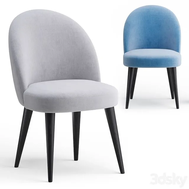 Dining soft chair Timon II 3D Model