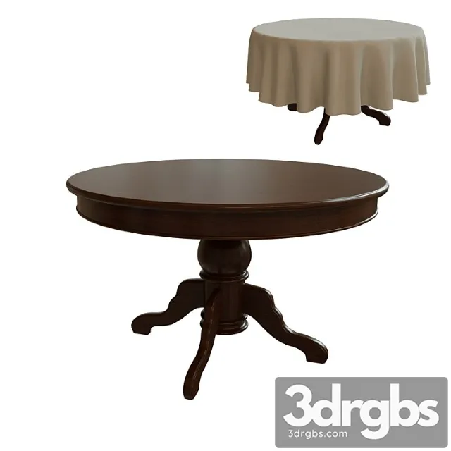 Dining table  01 2 3D Model Download