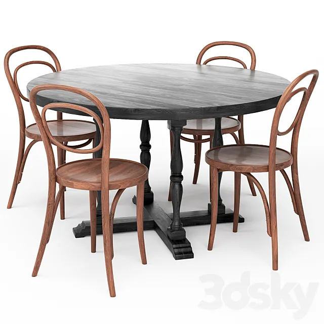 Dining Table 139 3D Model Dining Table 139 3D Model