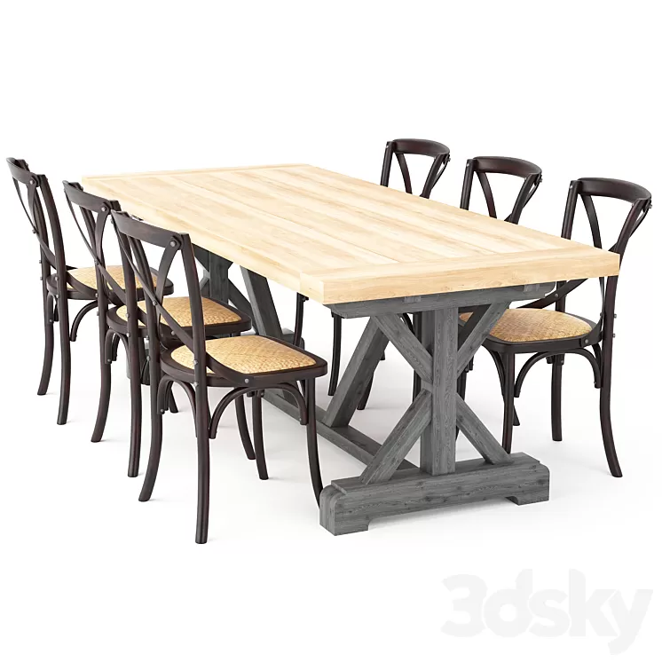 Dining Table 155 3D Model