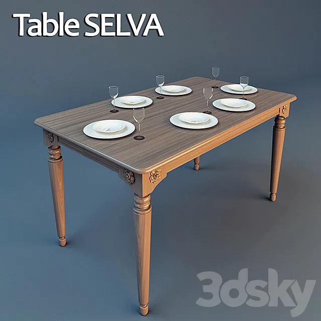 Dining table 3D Model