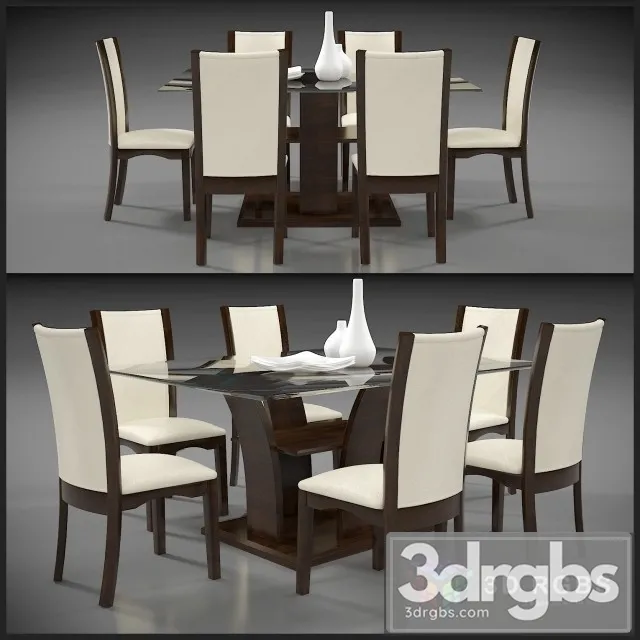 Dining Table 5 3D Model Download
