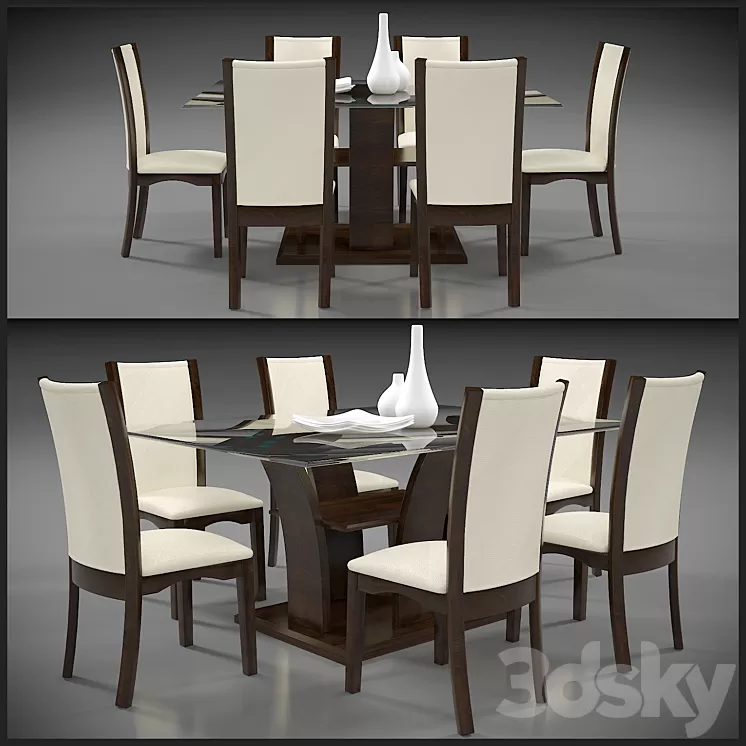 DINING TABLE 5 3D Model DINING TABLE 5 3D Model