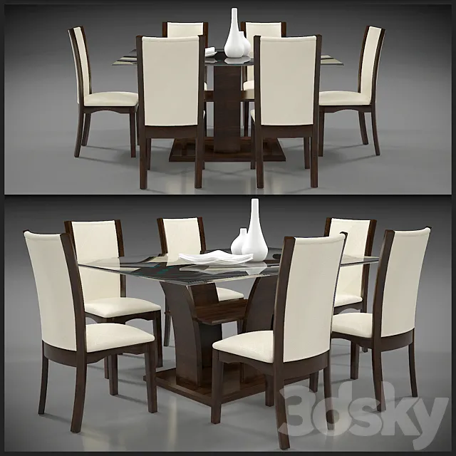 DINING TABLE 5 3DModel