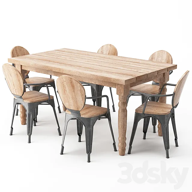 Dining Table 82 3D Model