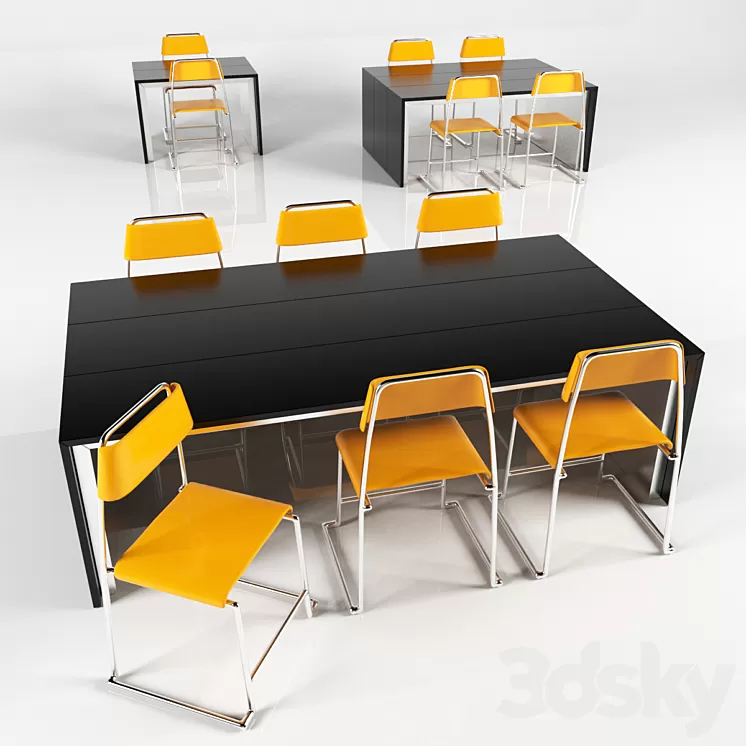 DINING TABLE 9 3D Model DINING TABLE 9 3D Model