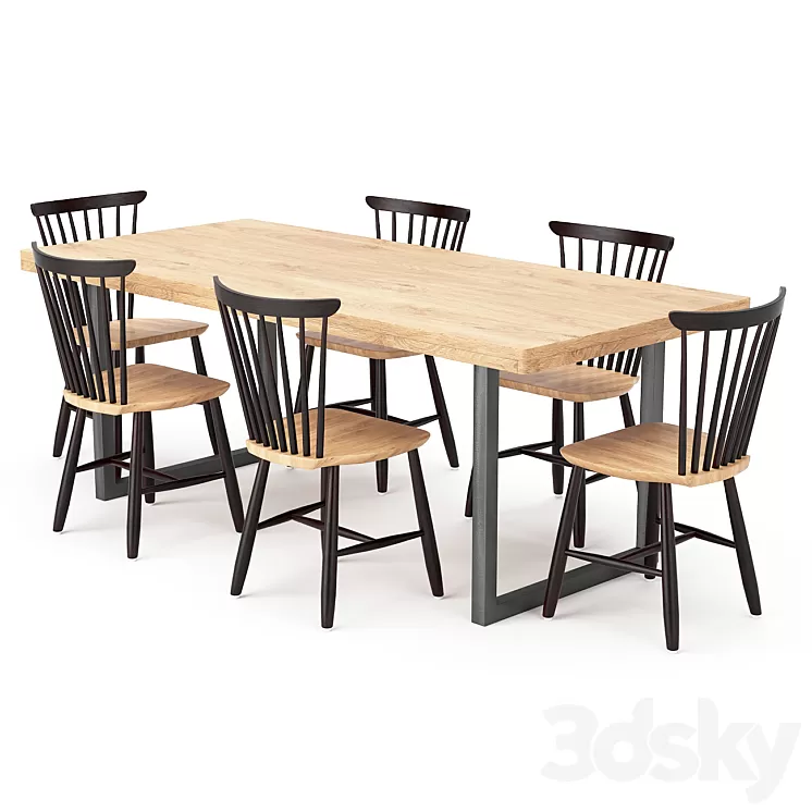Dining Table 95 3D Model
