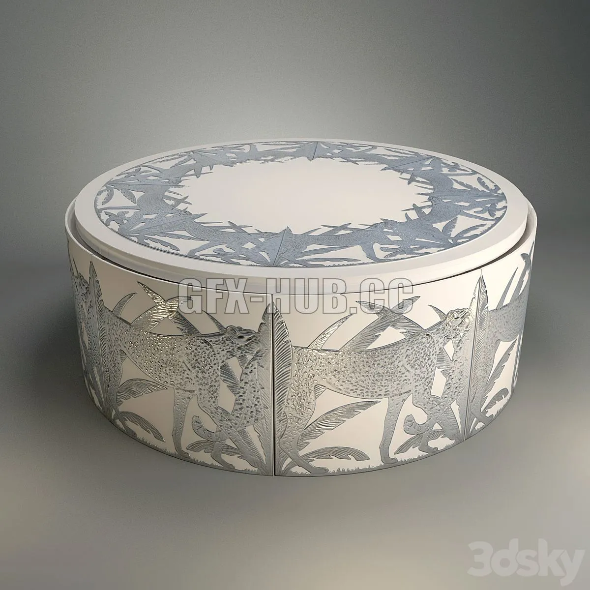 Dining table Alchymia Emma + 8 chairs Elvira 3D Model Dining table Alchymia Emma + 8 chairs Elvira 3D Model