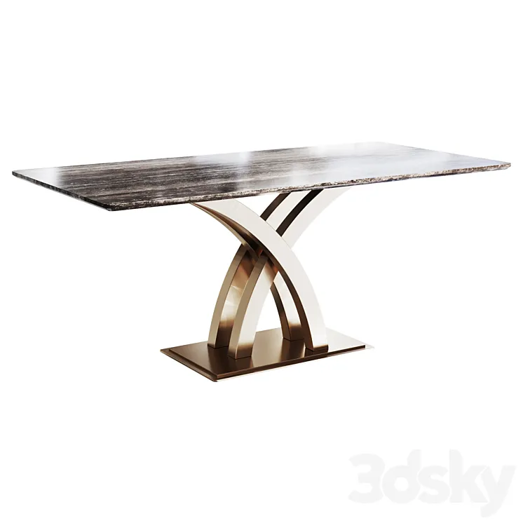 Dining table ANNASOLE 3D Model Free Download