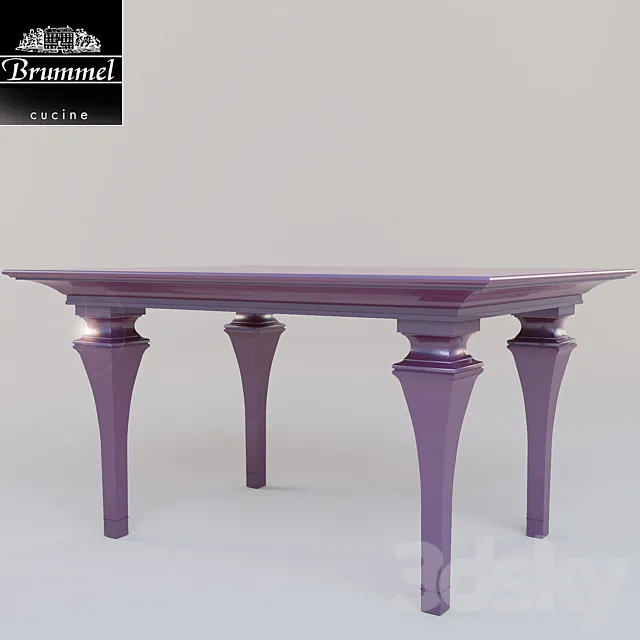 dining table Brummel Luxury 3D Model