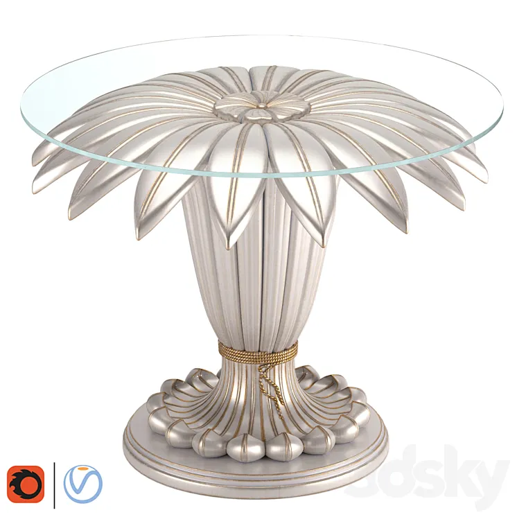 Dining Table by Caracole Compositin 3D Model Free Download