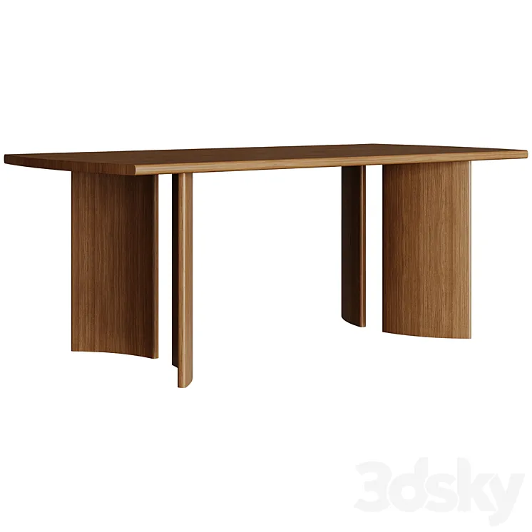 Dining Table Crest Table 3D Model