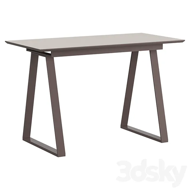 Dining table Detroit folding 120-160 * 80 beige 3DModel