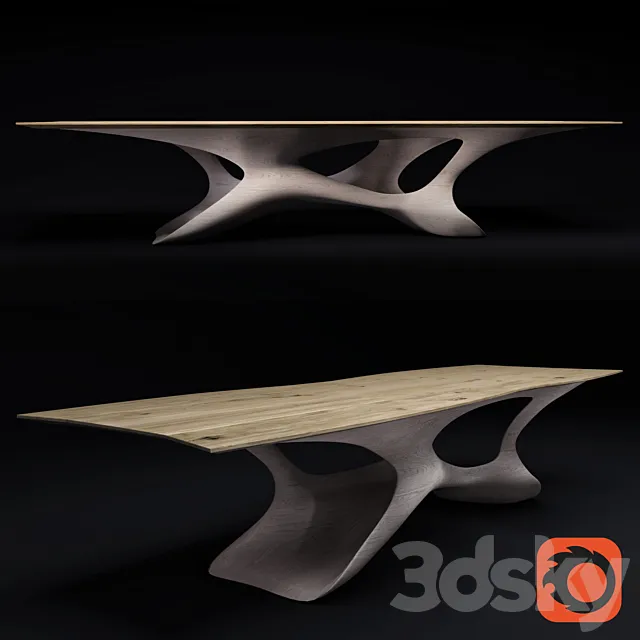 Dining table Erosion II 3D Model