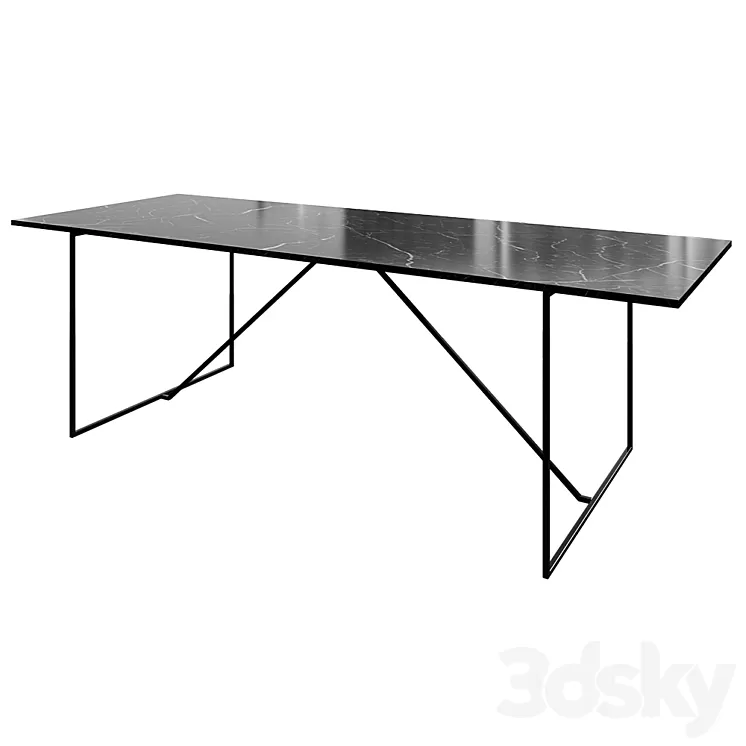 Dining table Gent 3D Model Dining table Gent 3D Model