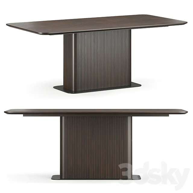 Dining table Glide rectangular Dantone Home 3DModel Dining table Glide rectangular Dantone Home 3DModel