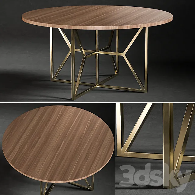 Dining Table Hayes Acacia 3DModel Dining Table Hayes Acacia 3DModel
