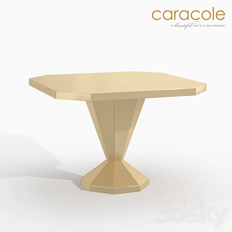 Dining table I'm Riveted! Caracole 3D Model Dining table I'm Riveted! Caracole 3D Model