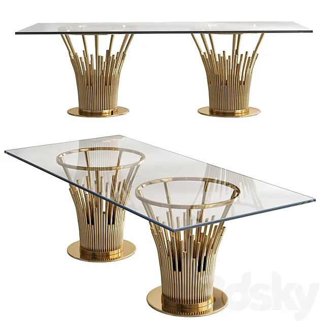 Dining Table Mauris 3D Model Dining Table Mauris 3D Model