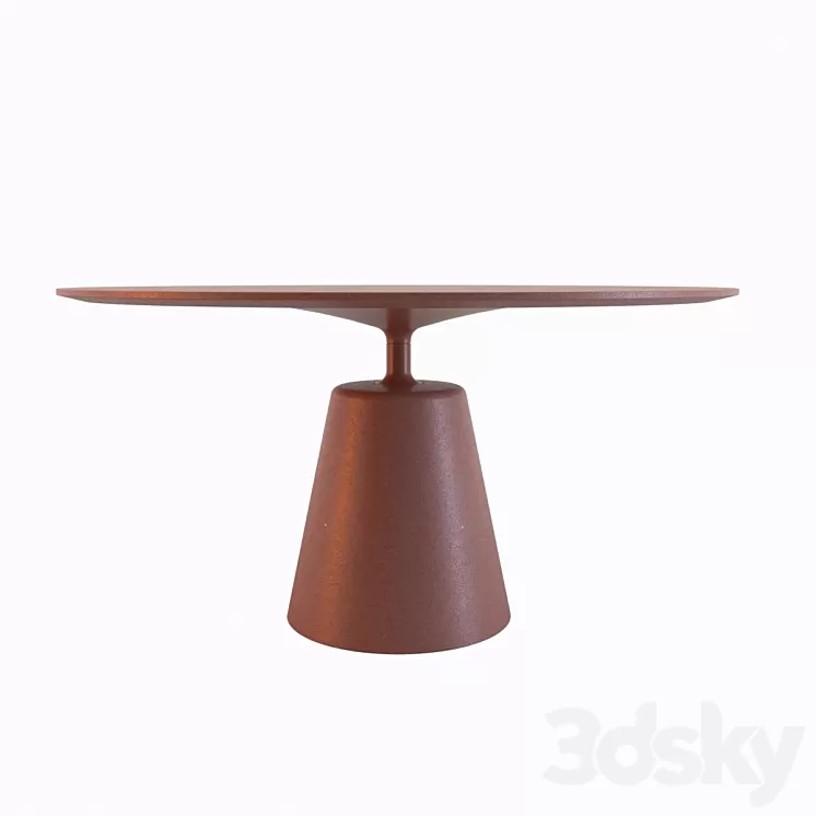 Dining table MDM Italia ROCK TABLE 3D Model Dining table MDM Italia ROCK TABLE 3D Model