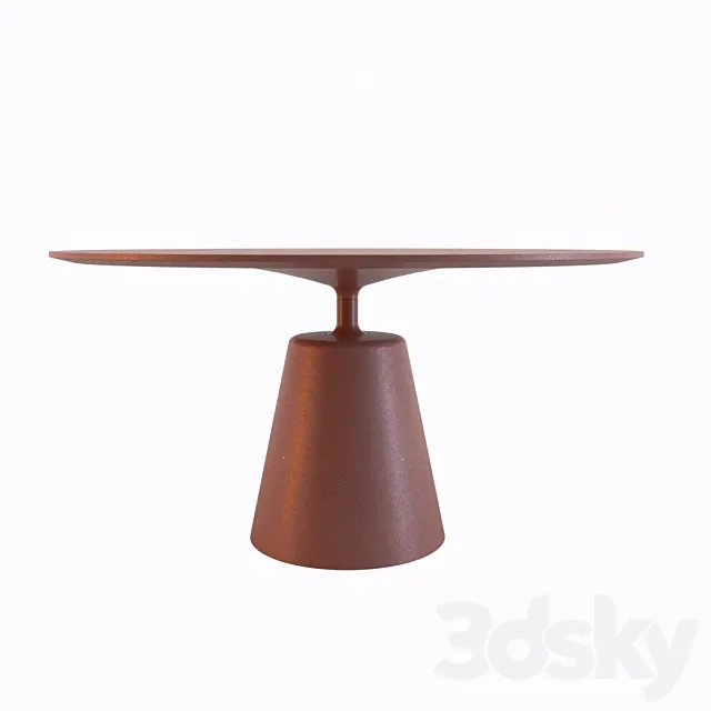 Dining table MDM Italia ROCK TABLE 3DModel
